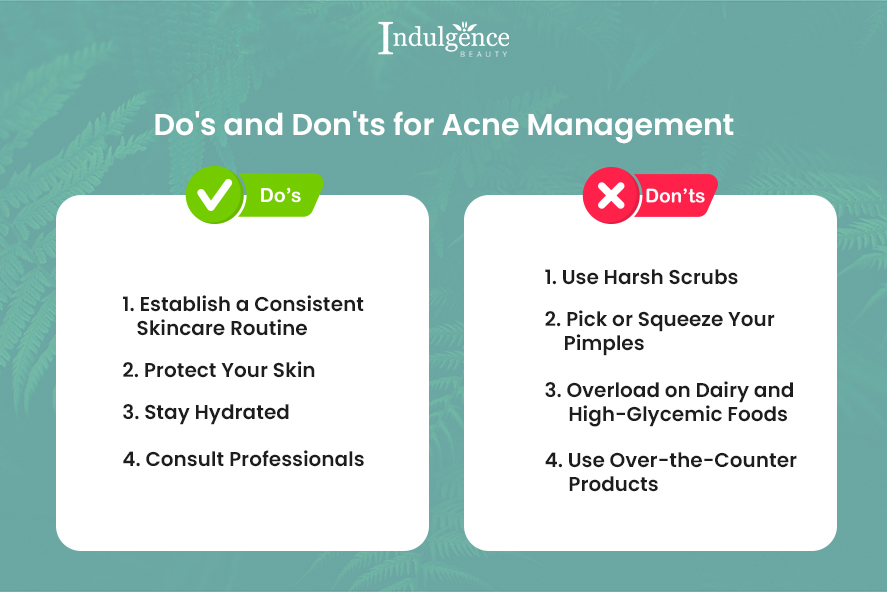 Do's and Don'ts for Acne Management